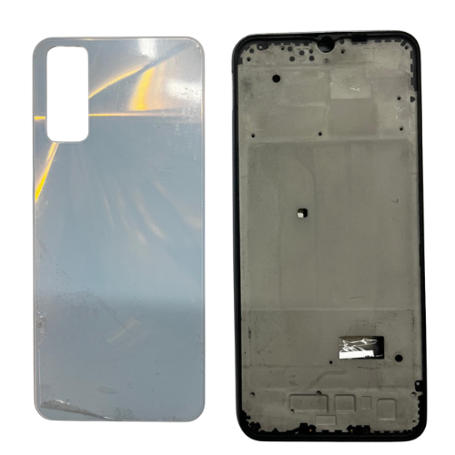 Vivo Y20 Uyumlu Arka Kapak Kasa Full (Yan Tuşlar Dahil) Beyaz