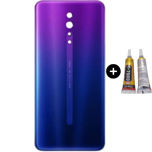 Oppo Reno Z Uyumlu Arka Pil Kapağı Mavi + B7000