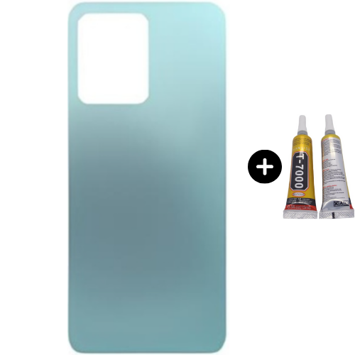 Redmi Note 12 Uyumlu Arka Pil Kapağı Mavi + B7000
