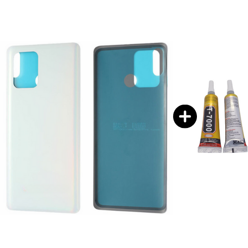 Samsung S10 Lite SM-G770 Uyumlu Arka Pil Kapağı Beyaz + B7000