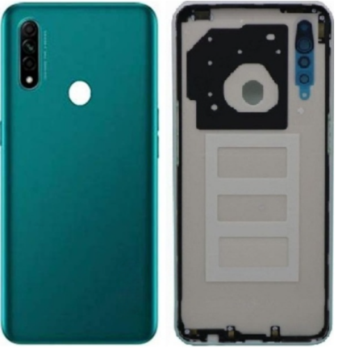 Oppo A31 Uyumlu (Lensli) Full Kasa Arka Kapak Yeşil 