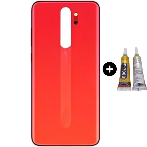 Redmi Note 8 Pro Uyumlu  Arka Pil Kapağı Kırmızı + B7000