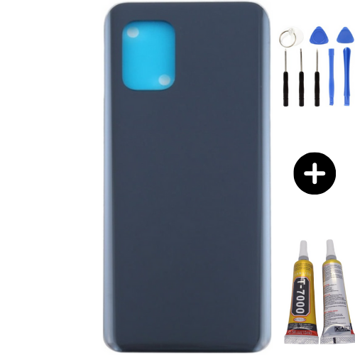 Xiaomi Mi 10 Lite Uyumlu Arka Pil Kapağı Siyah + Montaj Seti
