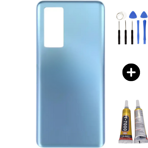 Xiaomi Mi 12T Uyumlu Arka Pil Kapağı Mavi + Montaj Seti