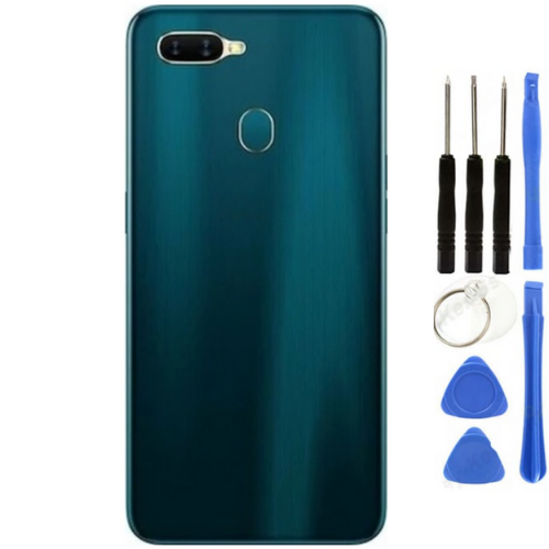 Oppo AX7 Uyumlu Arka Pil Kapağı Yesil + Tamir Seti