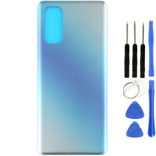 Oppo Reno 4 Pro 5G Uyumlu Arka Pil Kapağı Mavi + Tamir Seti