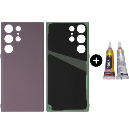 Samsung S23 Ultra SM-S918 Uyumlu Arka Pil Kapağı Pembe + B7000
