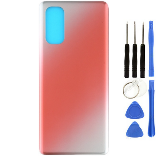 Oppo Reno 4 Pro 5G Uyumlu Arka Pil Kapağı Kırmızı + Tamir Seti