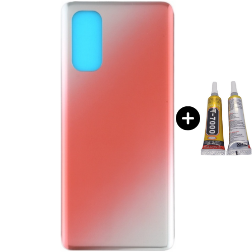 Oppo Reno 4 Pro 5G Uyumlu Arka Pil Kapağı Kırmızı + B7000