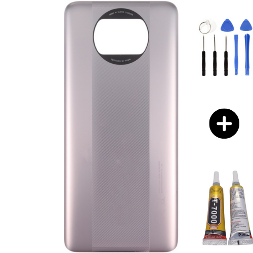Xiaomi Poco Pocophone X3 Pro Uyumlu Arka Pil Kapağı Gold + Montaj Seti