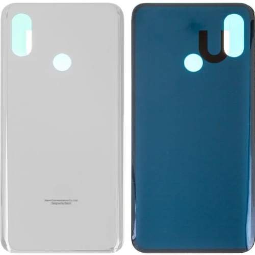 Xiaomi Mi 8 Uyumlu Arka Pil Kapağı Beyaz 