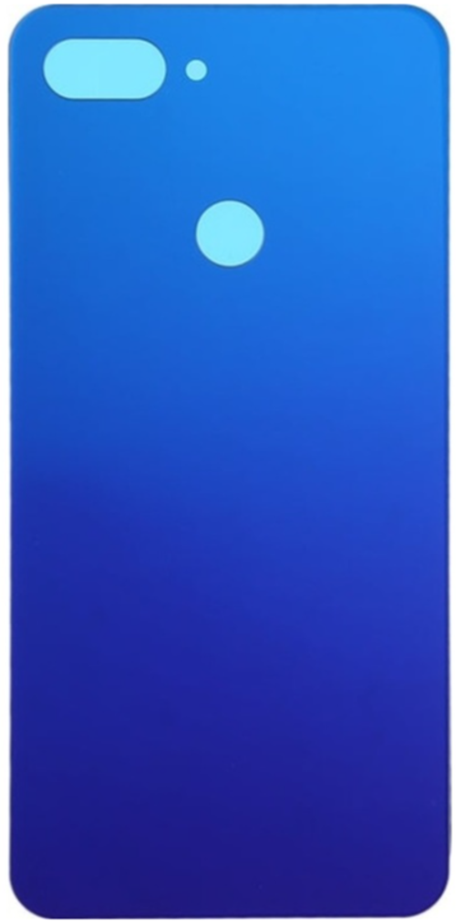 Xiaomi Mi 8 Lite Uyumlu Arka Pil Kapağı Mavi