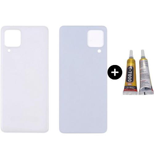 Samsung A22 4G SM-A225F Uyumlu Arka Pil Kapağı Beyaz + B7000