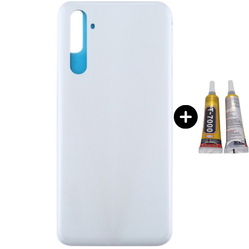 Realme 6 Uyumlu Arka Pil Kapağı Beyaz + B7000