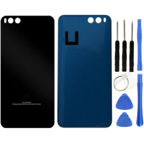 Xiaomi Mi 6 Uyumlu Arka Pil Kapağı Siyah + Tamir Seti