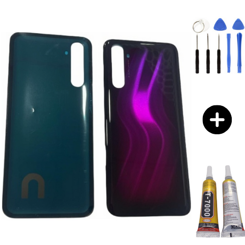 Realme 6 Pro Uyumlu Arka Pil Kapağı Pembe + Montaj Seti
