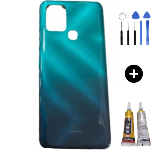 İnfinix Hot 10 Uyumlu Arka Kapak Yeşil + Montaj Seti