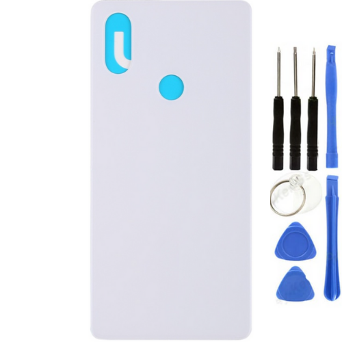 Xiaomi Mi 8 SE Uyumlu Arka Pil Kapağı Beyaz + Tamir Seti
