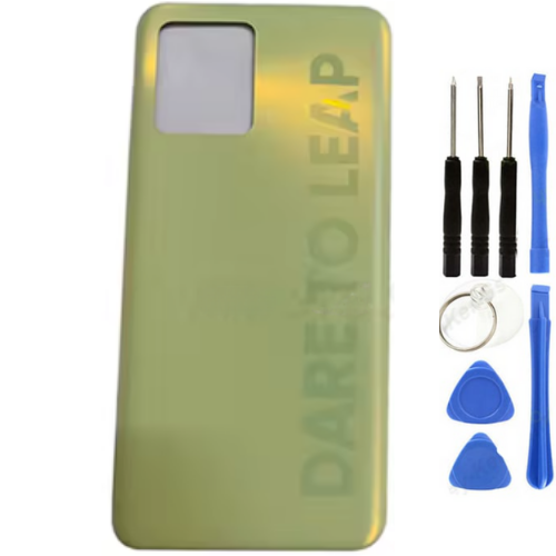 Realme 8 Pro Uyumlu Arka Pil Kapağı Sarı + Tamir Seti
