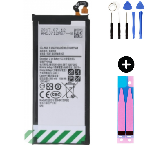 Samsung Galaxy J7 Pro 2017 J730f Uyumlu A Kalite Batarya Pil + Montaj Seti