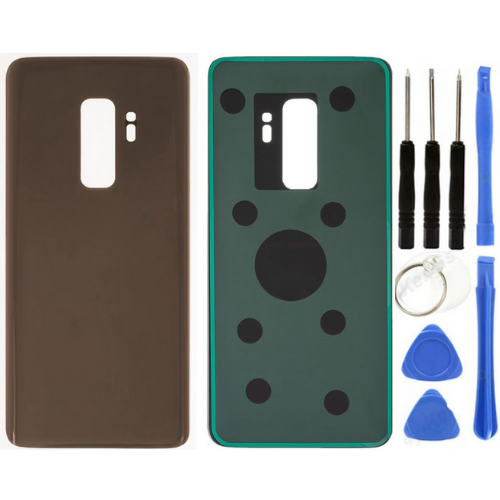 Samsung S9 Plus SM-G965 Uyumlu Arka Pil Kapağı Gold + Tamir Seti