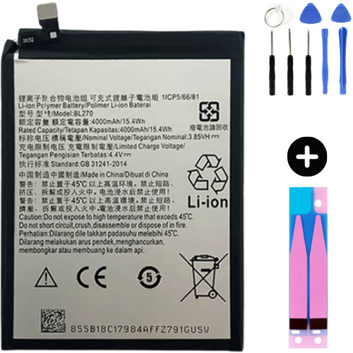 Lenovo K6 Note Uyumlu A Kalite Batarya Pil + Montaj Seti