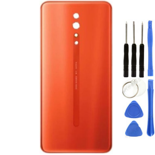 Oppo Reno Z Uyumlu Arka Pil Kapağı Turuncu + Tamir Seti