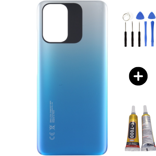 Xiaomi Poco Pocophone M5S Uyumlu Arka Pil Kapağı Yeşil + Montaj Seti