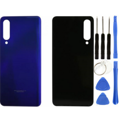 Xiaomi Mi 9 Lite Uyumlu Arka Pil Kapağı Mavi + Tamir Seti