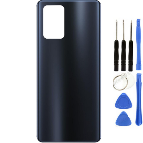 Oppo A74 Uyumlu Arka Pil Kapağı Siyah + Tamir Seti