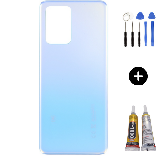 Xiaomi Poco Pocophone X4 GT Uyumlu Arka Pil Kapağı Mavi + Montaj Seti