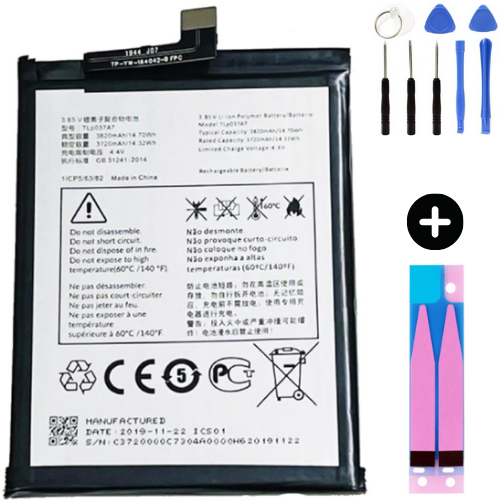 TCL Plex TLP-037A7 Uyumlu A Kalite Batarya Pil + Montaj Seti
