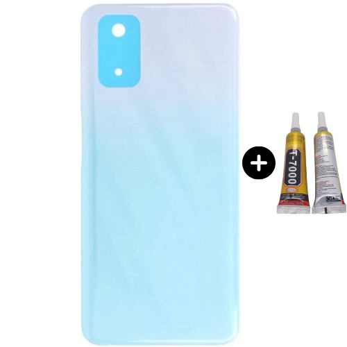 Oppo A52 2020 Uyumlu Arka Pil Kapağı Beyaz + B7000