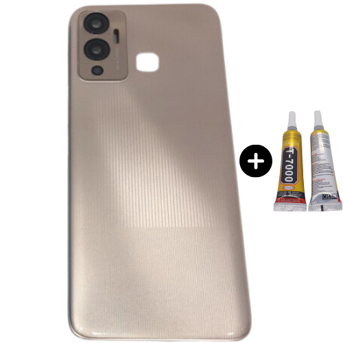 İnfinix Hot 12 Play Uyumlu Full Kasa Arka Kapak Gold + B7000