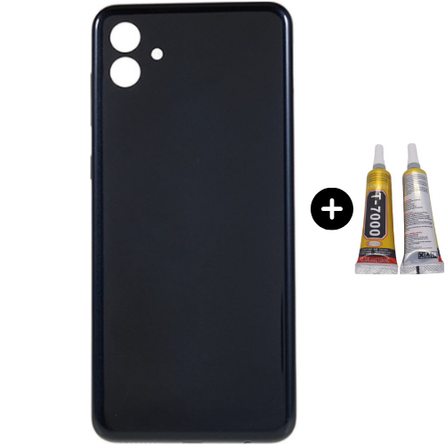 Samsung A04 SM-A045F Uyumlu Arka Pil Kapağı Siyah + B7000