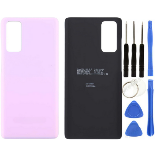 Samsung S20 FE SM-G780F Uyumlu Arka Pil Kapağı Pembe + Tamir Seti