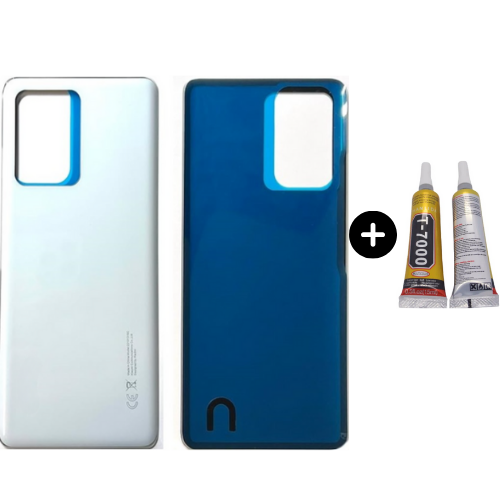 Redmi Note 12 Pro Plus 5G Uyumlu Arka Pil Kapağı Beyaz + B7000