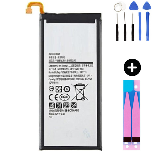 Samsung Galaxy C7 Pro C7010 Uyumlu A Kalite Batarya Pil + Montaj Seti