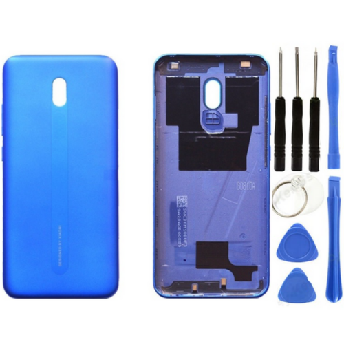 Redmi 8A Uyumlu Full Kasa Arka Pil Kapağı Mavi + Tamir Seti