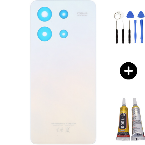 Redmi Note 13 Uyumlu Arka Pil Kapağı Gold + Montaj Seti