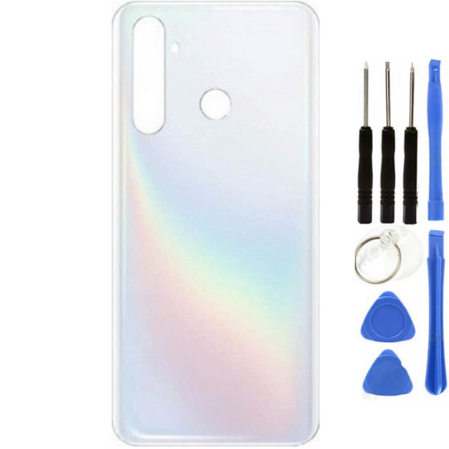 Realme 5 Pro Uyumlu Arka Pil Kapağı Beyaz + Tamir Seti