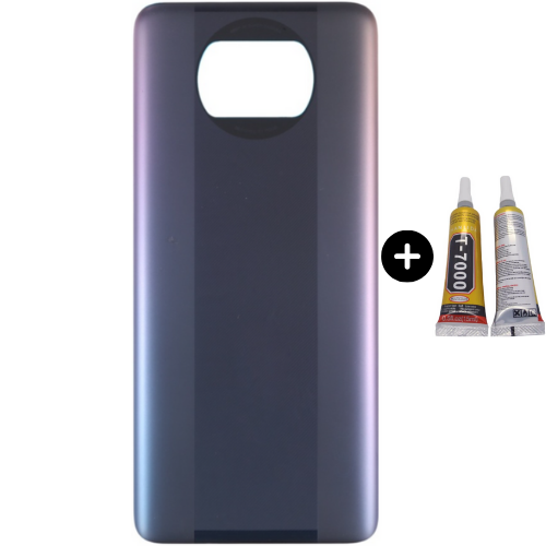 Xiaomi Poco Pocophone X3 Pro Uyumlu Arka Pil Kapağı Siyah + B7000