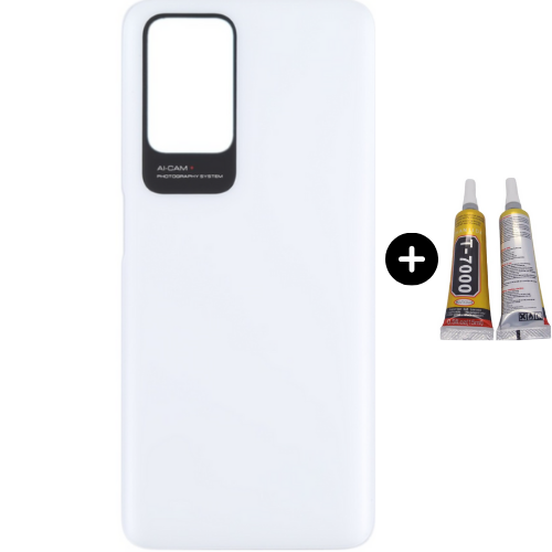 Redmi 10 2022 Uyumlu Arka Pil Kapağı Beyaz + B7000