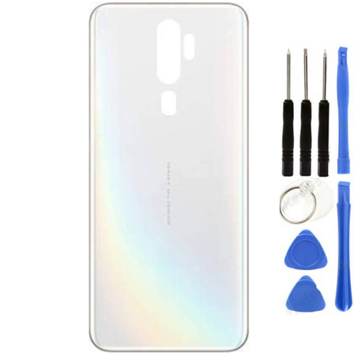 Oppo A9 2020 Uyumlu Arka Pil Kapağı Beyaz + Tamir Seti