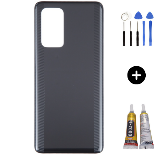Redmi K60 Uyumlu Arka Pil Kapağı Siyah + Montaj Seti