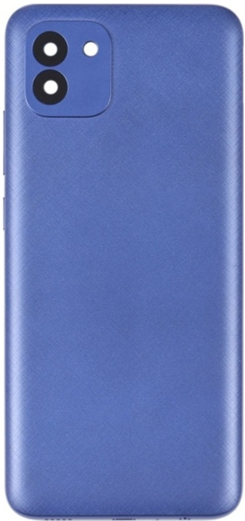 Samsung A03 SM-A035F Uyumlu Arka Pil Kapağı Mavi