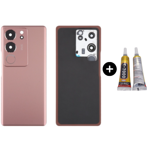 Vivo V29 Pro Uyumlu Arka Pil Kapağı Kırmızı + B7000