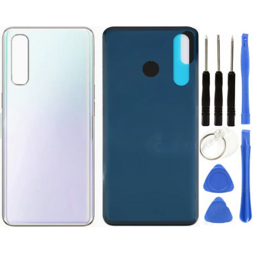 Oppo Reno 3 Pro Uyumlu Arka Pil Kapağı Beyaz + Tamir Seti