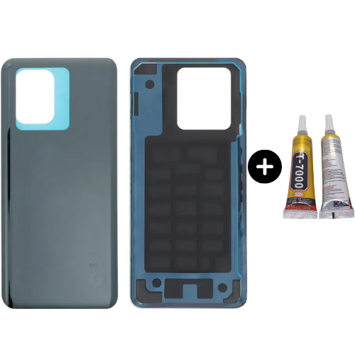 Xiaomi Mi 13T Pro Uyumlu Arka Pil Kapağı Siyah + B7000