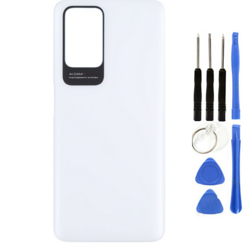 Redmi 10 2022 Uyumlu Arka Pil Kapağı Beyaz + Tamir Seti